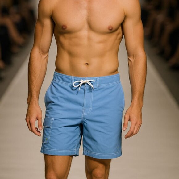 Polo Ralph Lauren Swim Nylon Shorts Trunks Board Blue Mens Size: XL - Picture 1 of 5